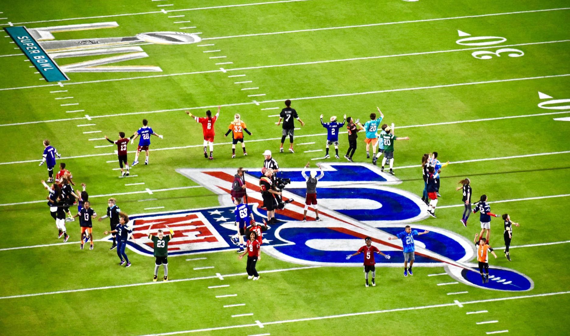 On the field